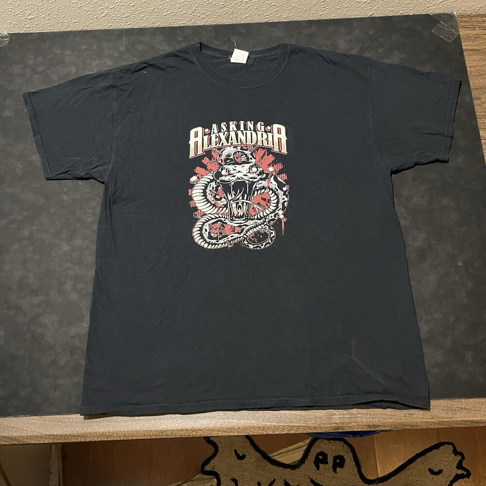 Asking Alexandria Get Off Your Knees XL Adult Skull Metal Death Core MetalCore